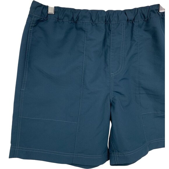 Quiksilver Zero Waist Amphibian Elastic Shorts XL Extra Large Blue Pocket New - Picture 2 of 9
